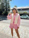Chemise lin rose