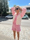 Chemise lin rose