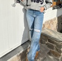 Jeans Wide leg trou