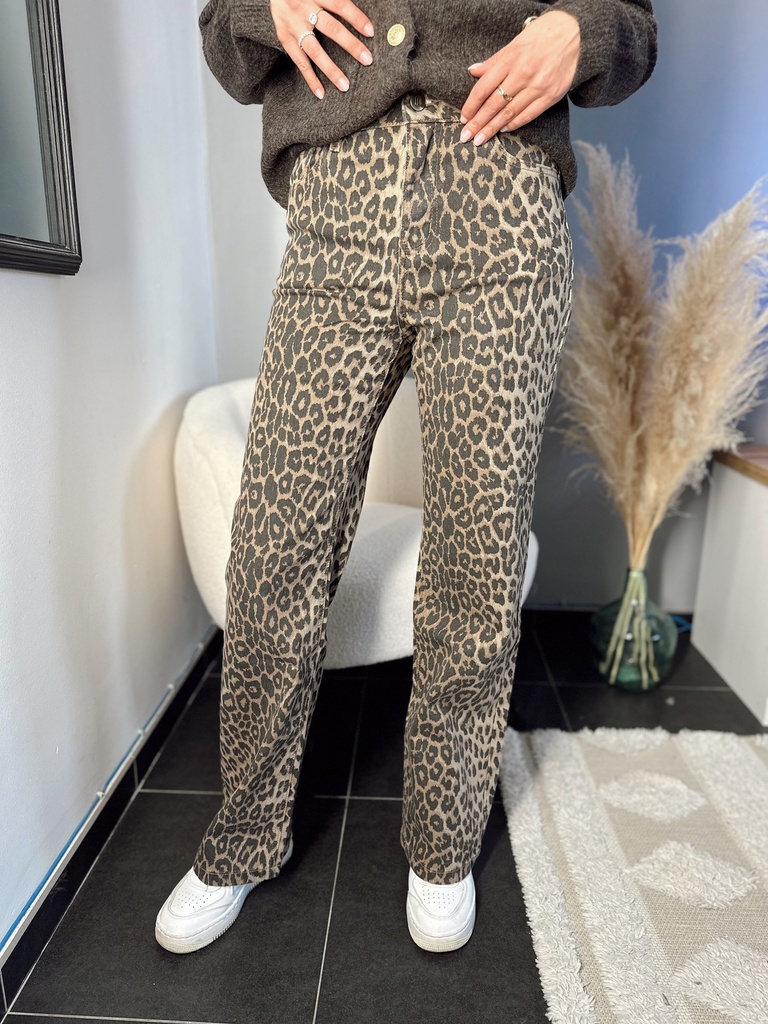 Pantalon léopard