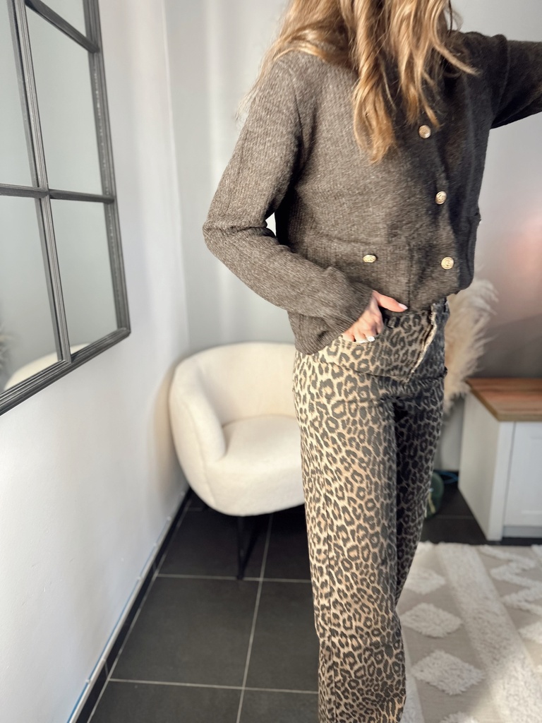 Pantalon léopard