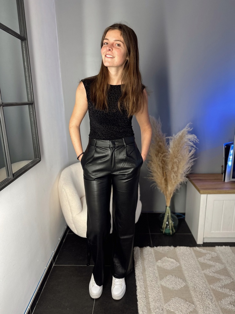 Pantalon simili cuir