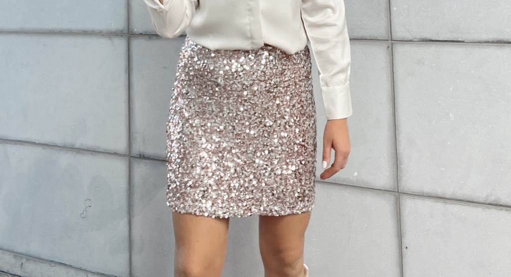 Jupe paillettée
