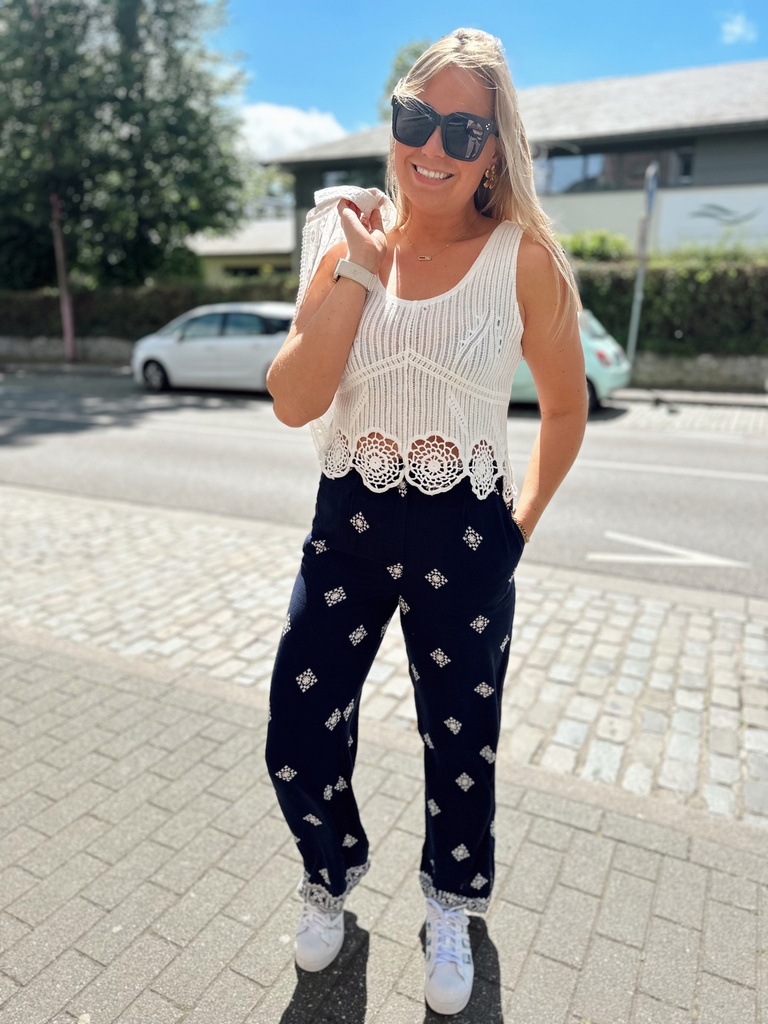 Pantalon Antoina bleu marine