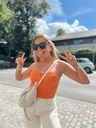 Crop top orange