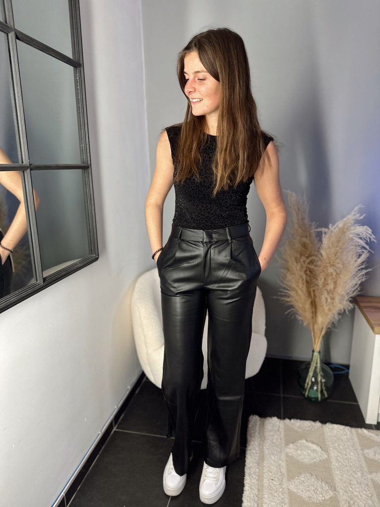 Pantalon simili cuir