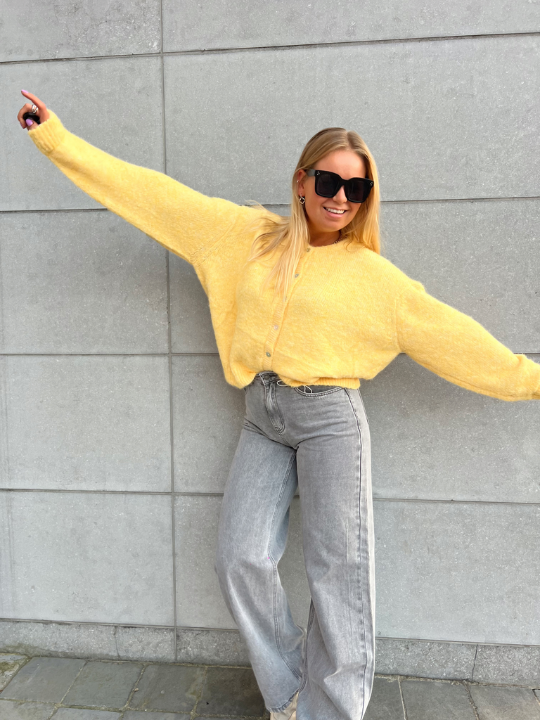Cardigan Aline jaune