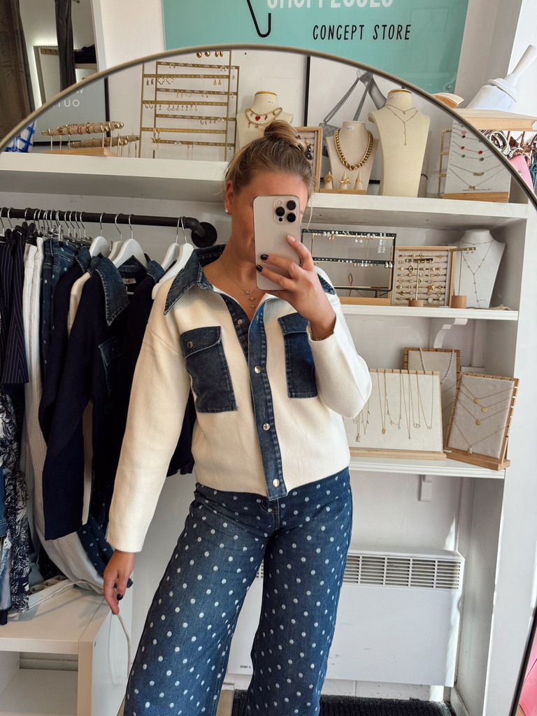 Cardigan Manille blanc