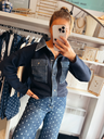 Cardigan Manille bleu 