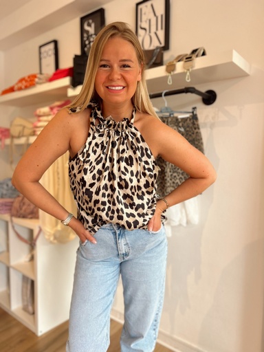 Top Paloma léopard beige