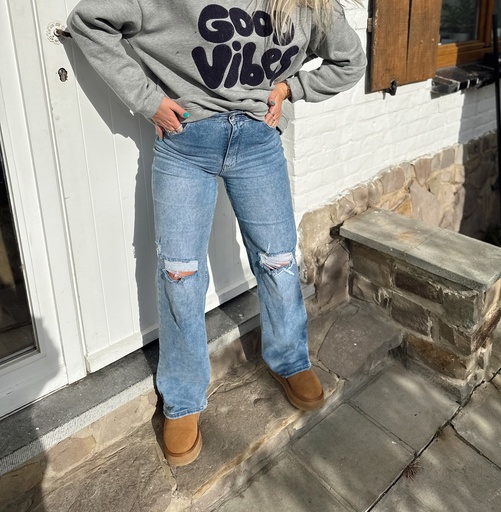 Jeans Wide leg trou