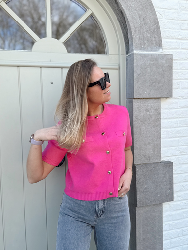 Gilet Eva Fuchsia