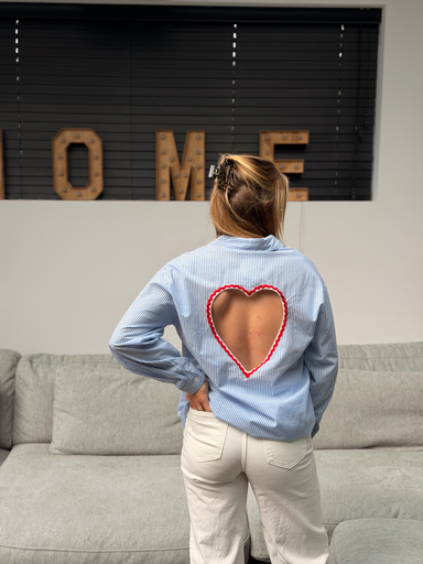 Chemise Blue Heart 