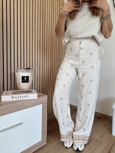 Pantalon Adriana beige